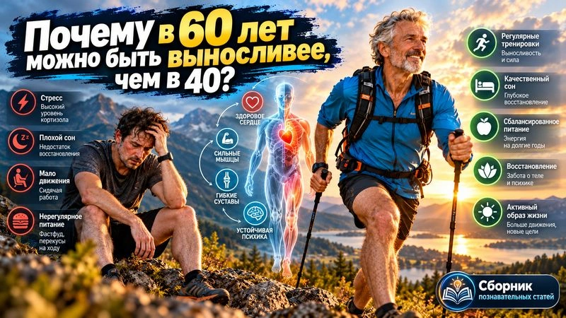 Почему в 60 лет можно быть выносливее, чем в 40?