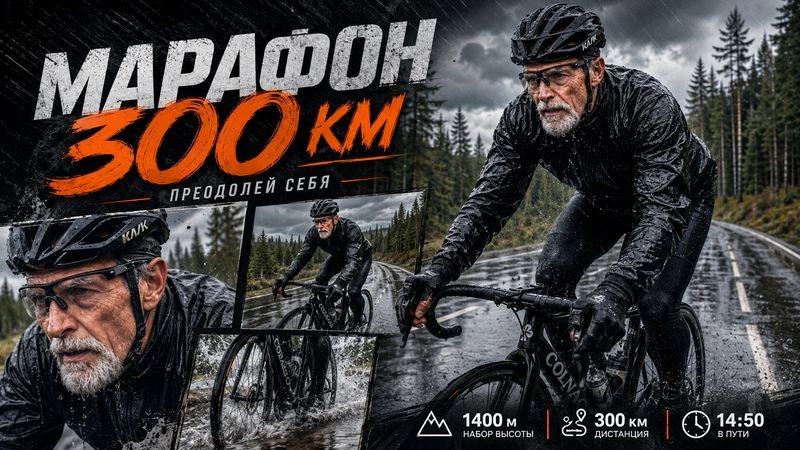 Дождливый марафон 300 км. 2026 год/август