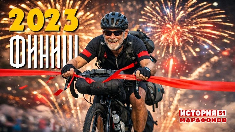 Финиш ультрамарафона, протяженностью 10000 км. #51