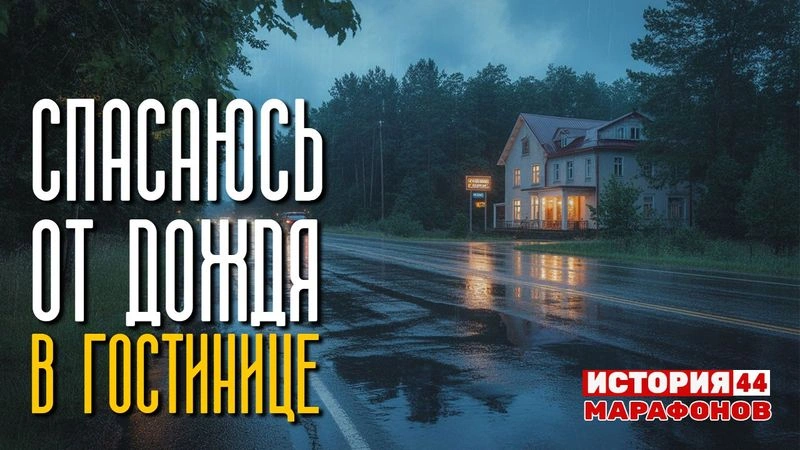Спасаюсь в гостинице от дождя. #44