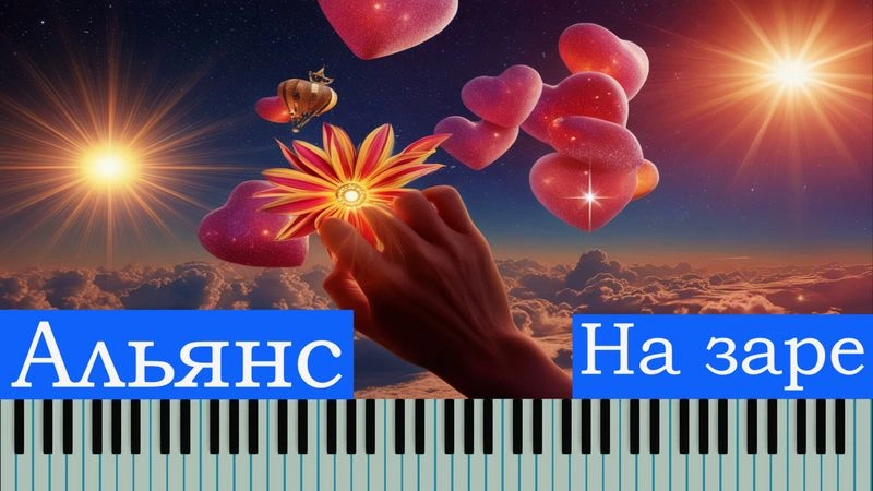 Гр. Альянс «На Заре» Как играть на пианино | детальный разбор + ноты