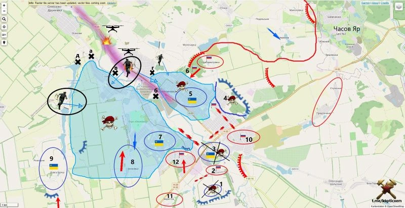 Константиновка. Гарнизон ВСУ под ударами ФАБ-3000