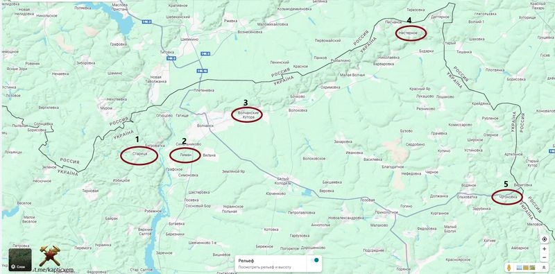 Приграничные бои в Харьковской области от Старицы до Меловое