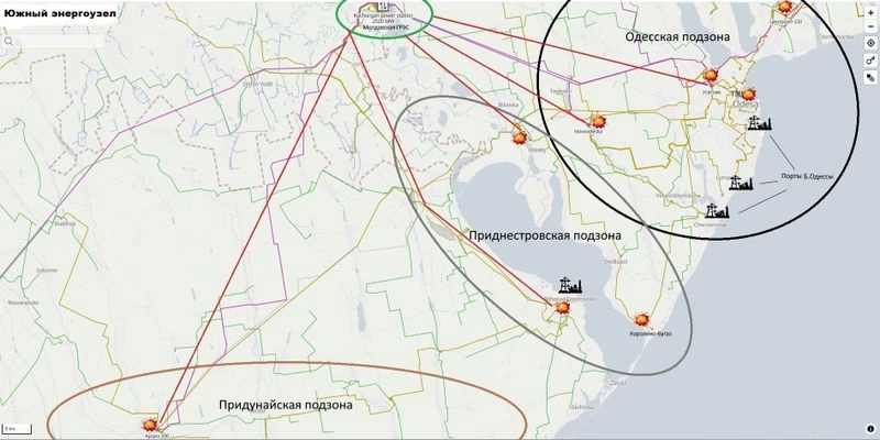 Удар по ПС в Одесской области