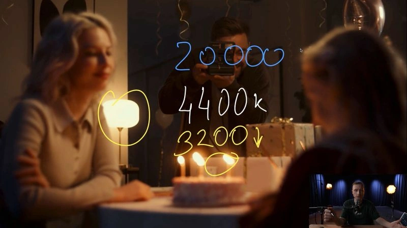DOP BREAKDOWN / Разброс цветовой температуры в вечерних сценах