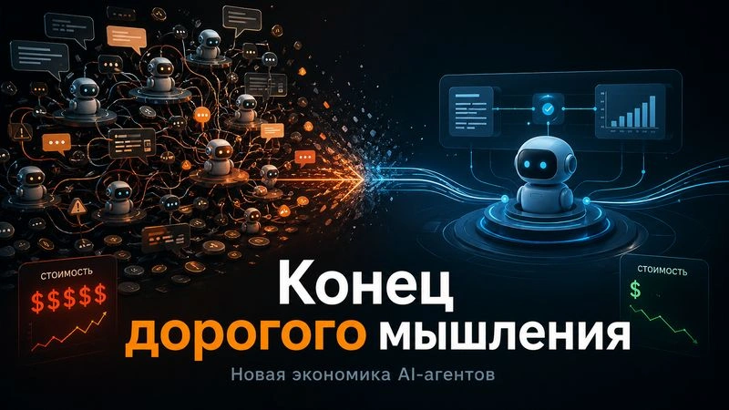 Конец дорогого мышления: новая экономика AI-агентов