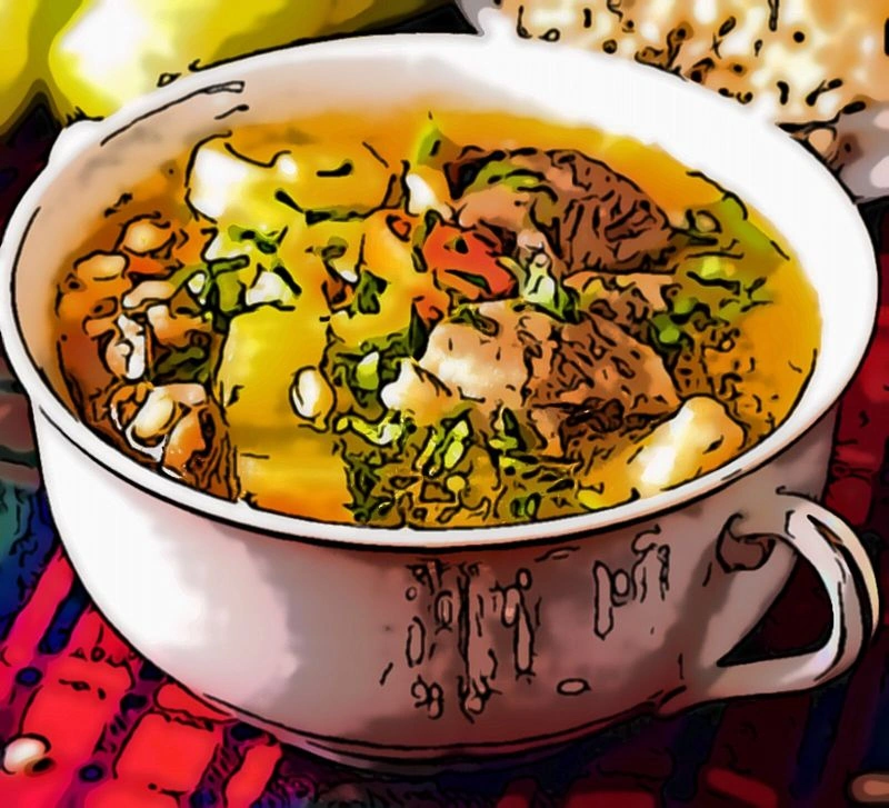 Суп из баранины с овощами