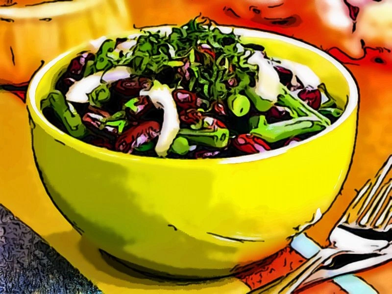 Салат из фасоли по-аргентински