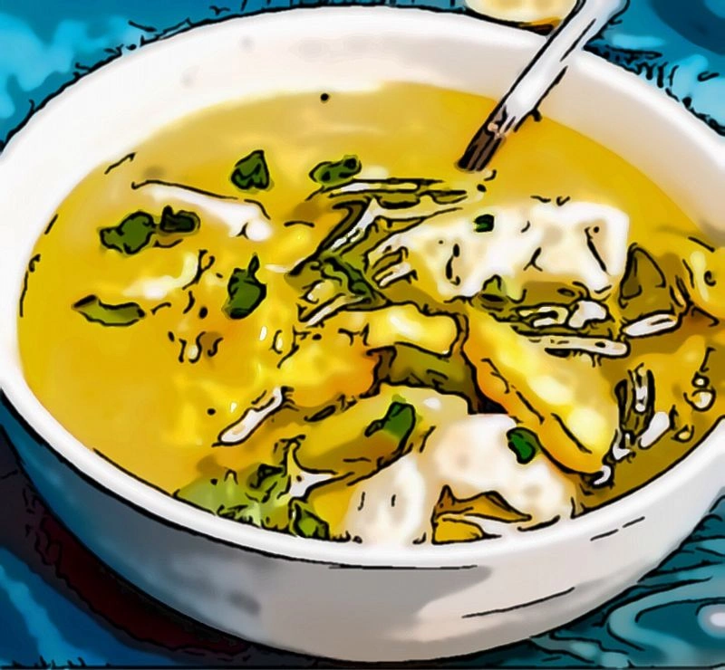 Суп куриный с овощами