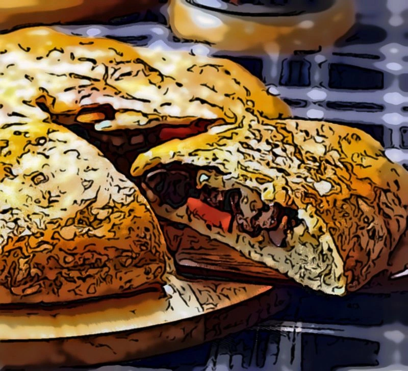 Пирог с телячьими почками