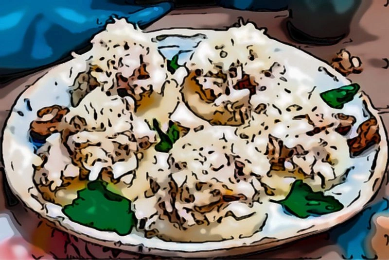 Салат с курицей и ананасом