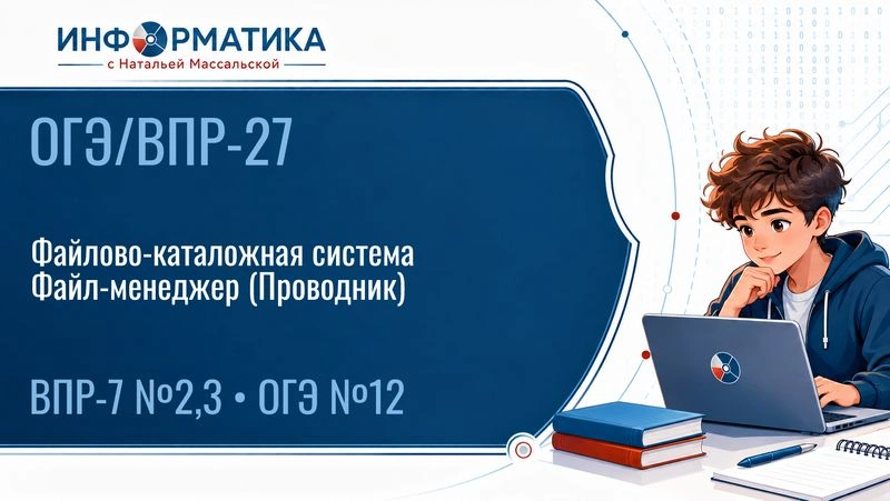 ОГЭ/ВПР-27. Файлово-каталожная система. Задачи ОГЭ № 12 • ВПР-7 № 2, 3