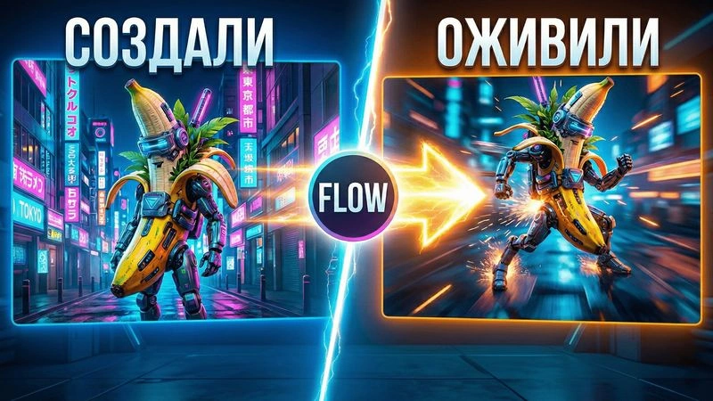 Новый Flow! Nano Banana и VEO в одном обзоре. #26233
