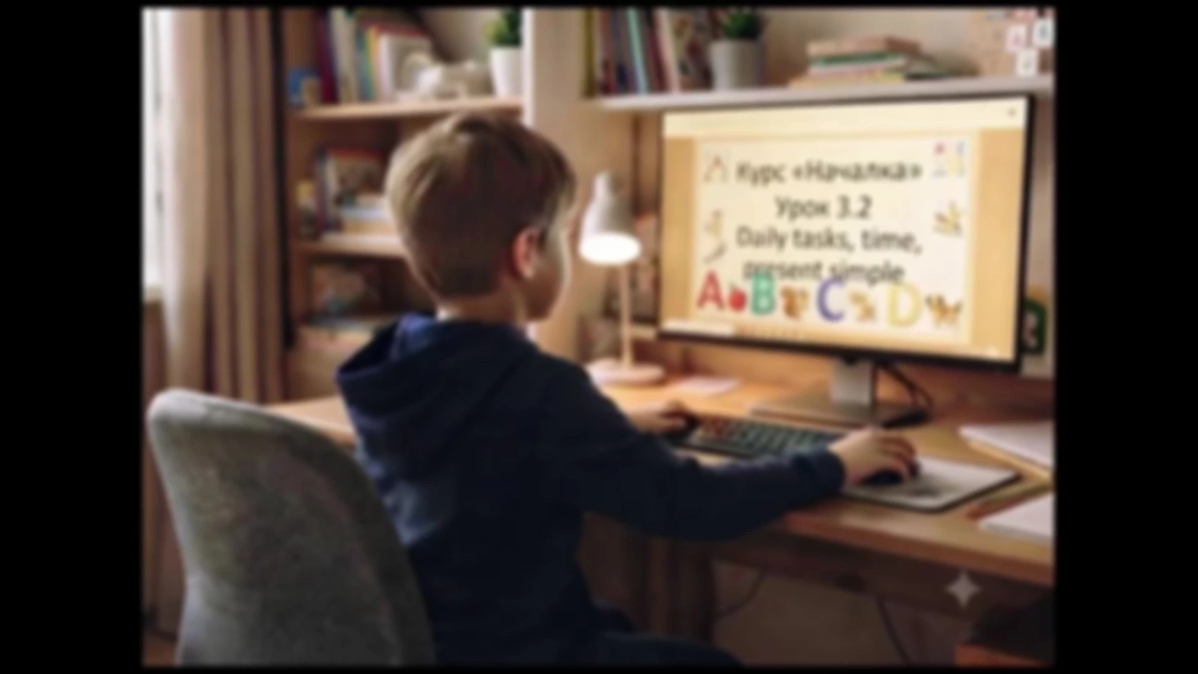 Началка. Урок ‎3.2. «Daily tasks, time, present simple»