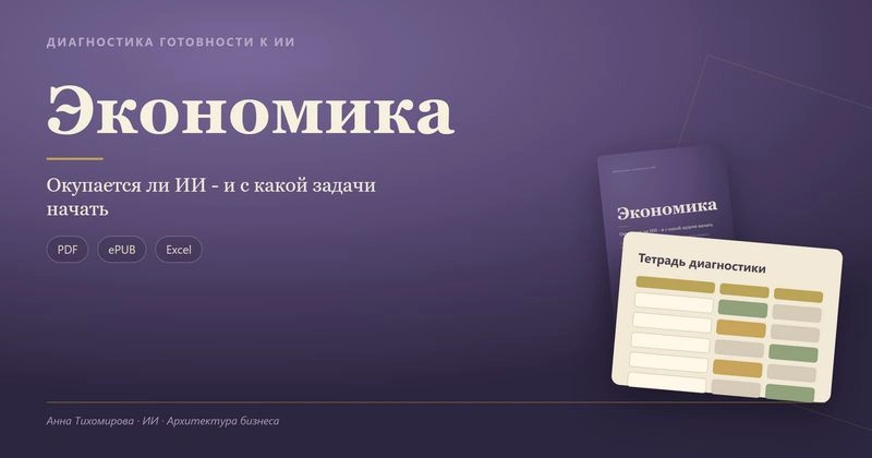 Диагностика готовности бизнеса к ИИ · Экономика: окупается ли внедрение искусственного интеллекта в бизнес — и с какой задачи начать.