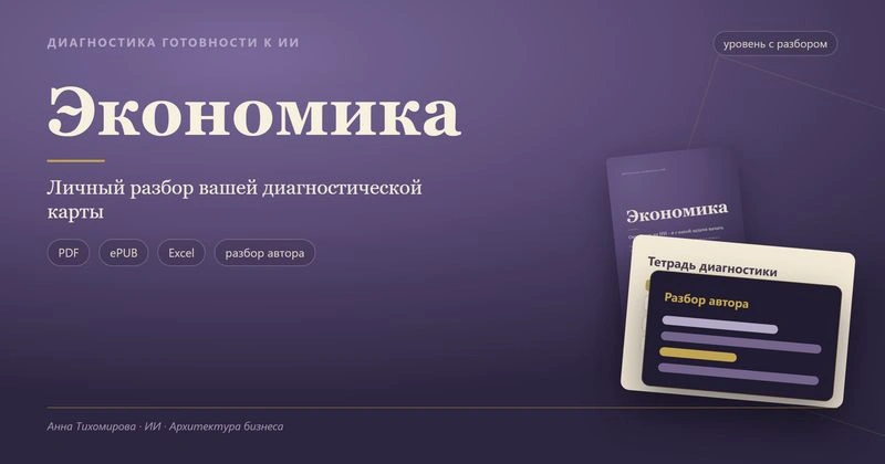Диагностика готовности бизнеса к ИИ · Экономика + разбор: как проходит личный разбор вашей диагностической карты