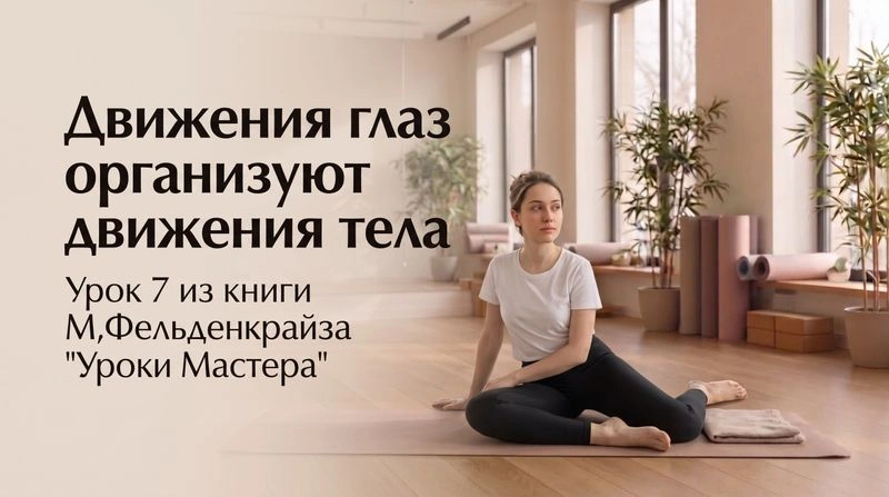 Движение глаз организуют движение тела. Урок 7 из книги М.Фельденкрайза «Искусство движения. Уроки Мастера» [Аудио, 52 мин]