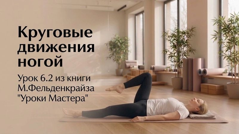 Круговые движения бедром. Урок 6.2 из книги М.Фельденкрайза «Искусство движения. Уроки Мастера» [Аудио, 19:30]