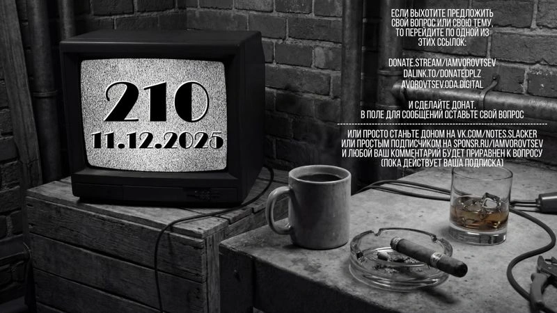 Стрим № 210 от 11 декабря 2025 года