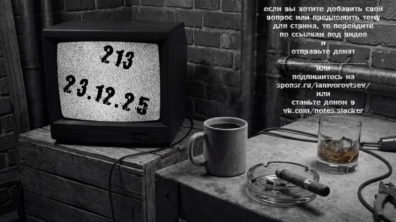 Стрим № 213 от 23 декабря 2025 года