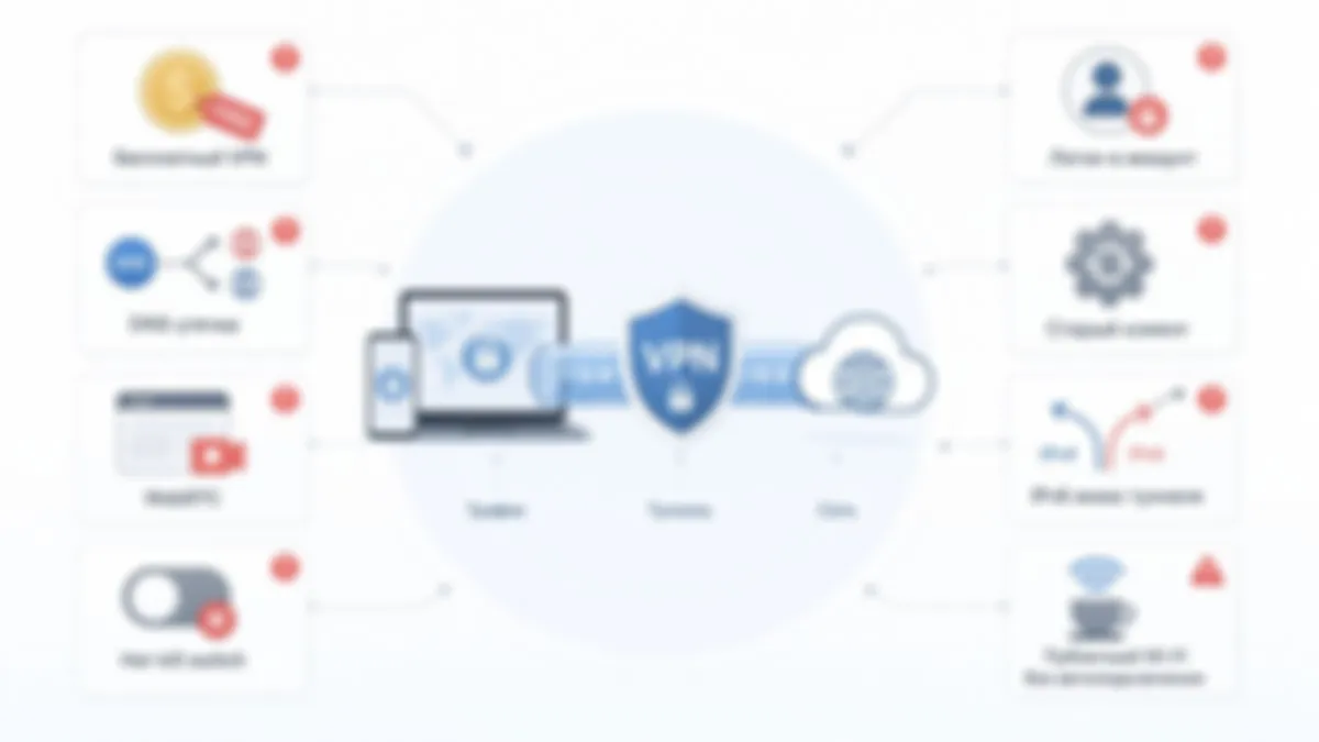 Топ ошибок при использовании VPN: что большинство пользователей делает неправильно