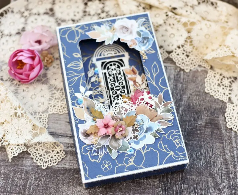 Мастер-класс. Свадебная открытка в коробочке. Часть 2: коробка.