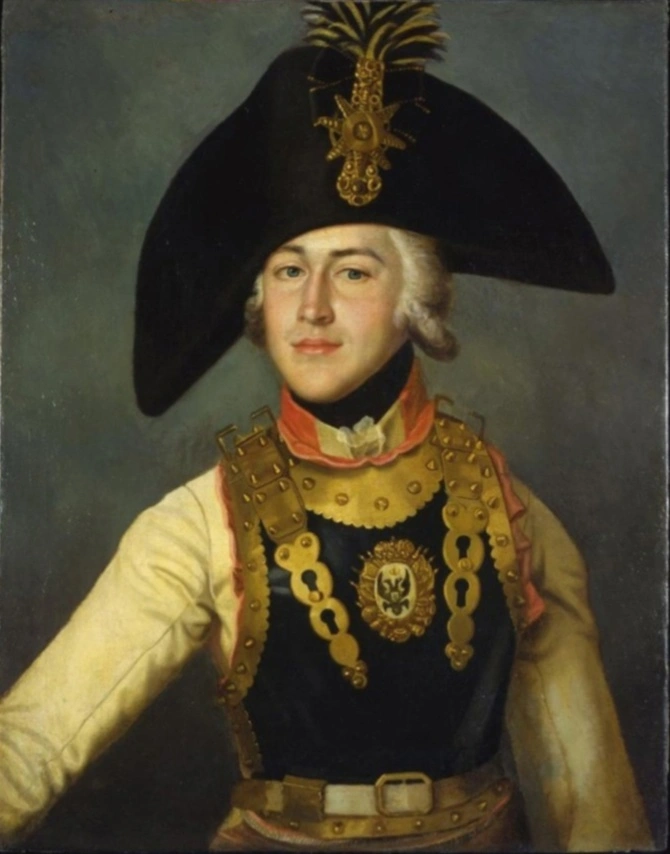 Офицер кирасирского полка, Российская империя, конец XVIII века