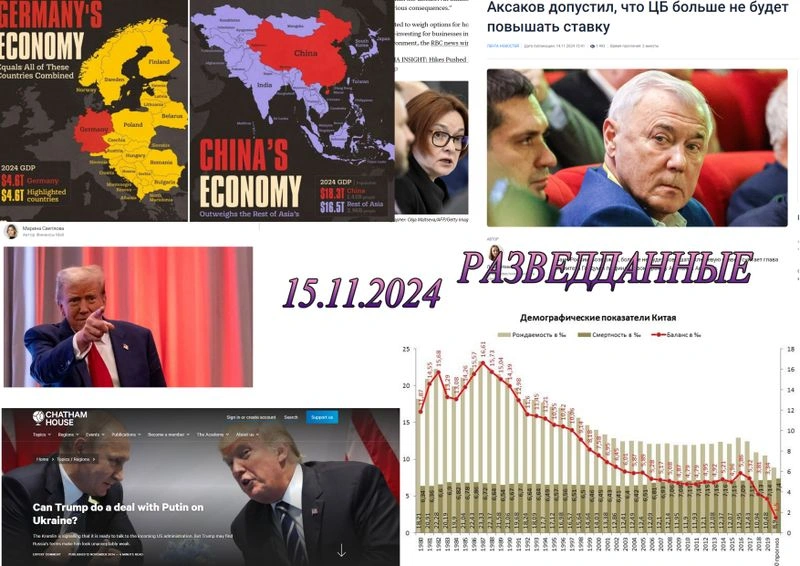 РАЗВЕДДАННЫЕ с Сергеем Будковым 15/11/2024