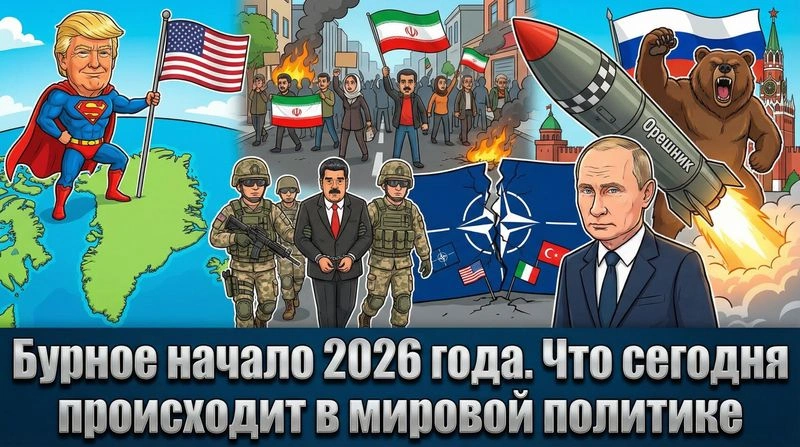 Бурное начало 2026 года. Что сегодня происходит в мировой политике