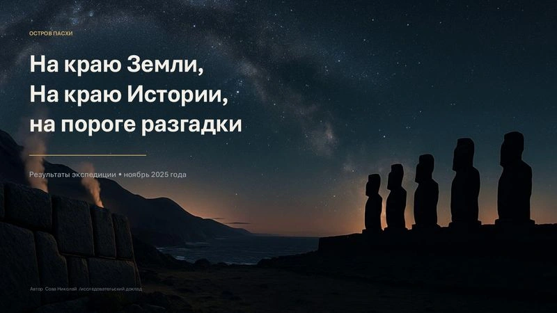 ОСТРОВ ПАСХИ — На краю Земли, на караю истории, на пороге разгадки (превью в разработке)