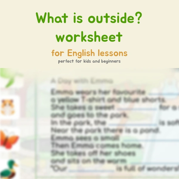 👀What’s outside? — worksheet