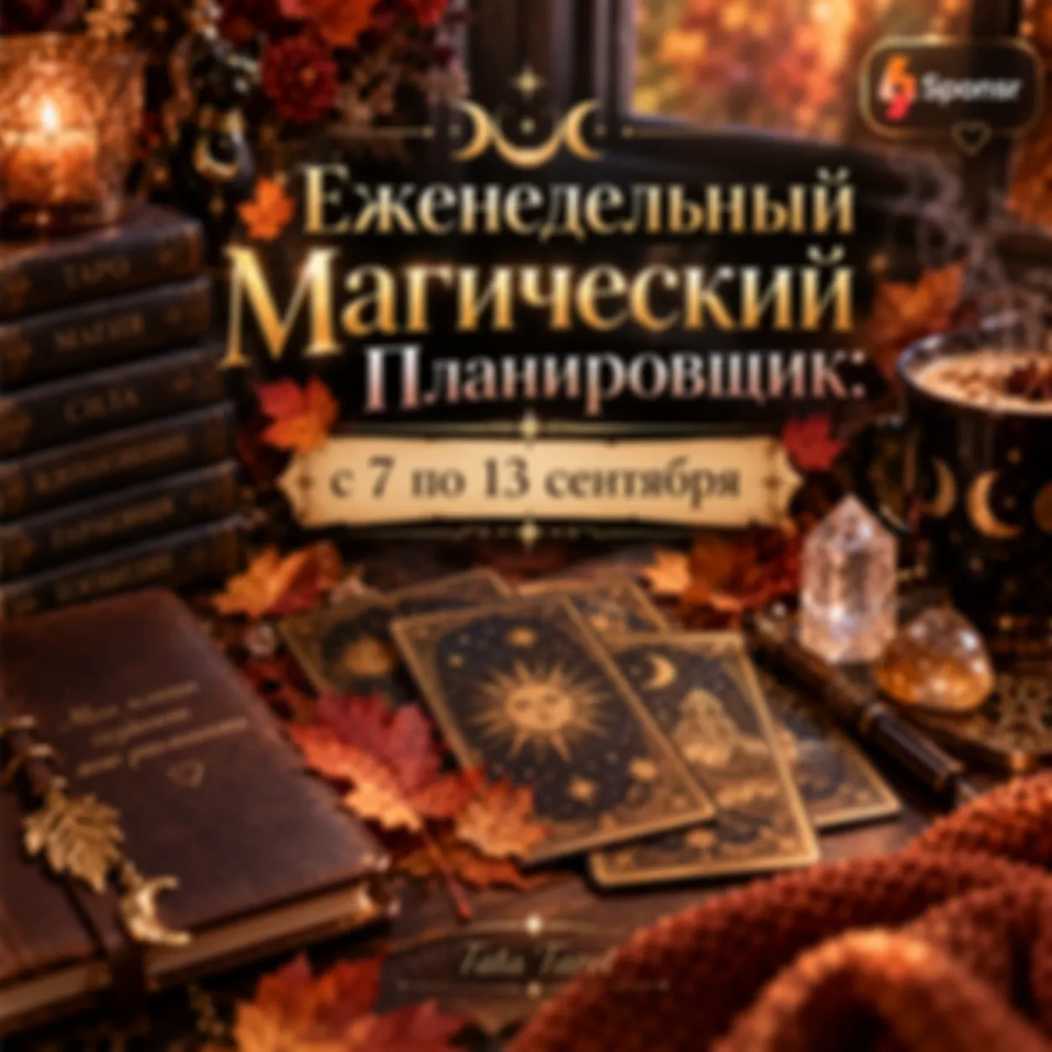 🍂 Еженедельный Магический Планировщик: с 7 по 13 сентября