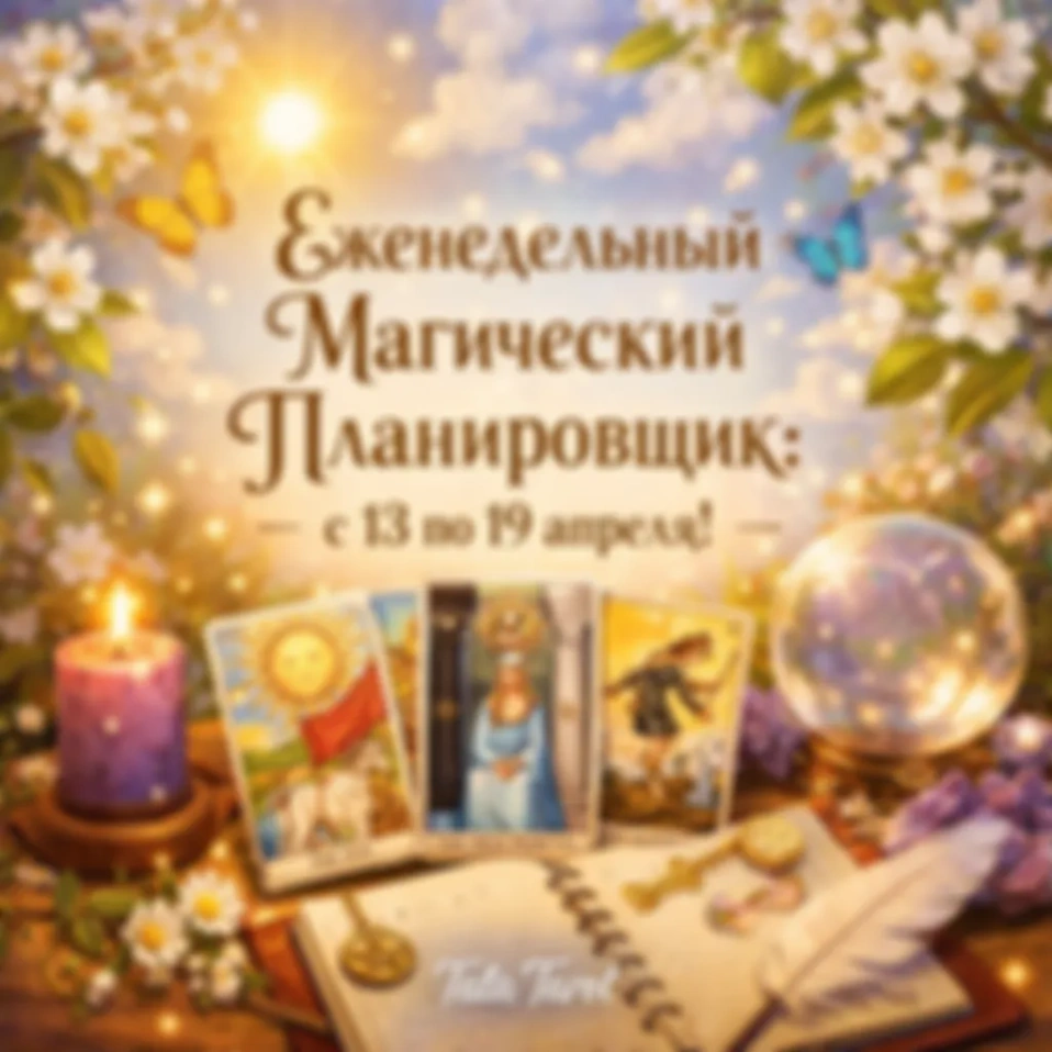 🌸 Еженедельный Магический Планировщик: с 13 по 19 апреля!