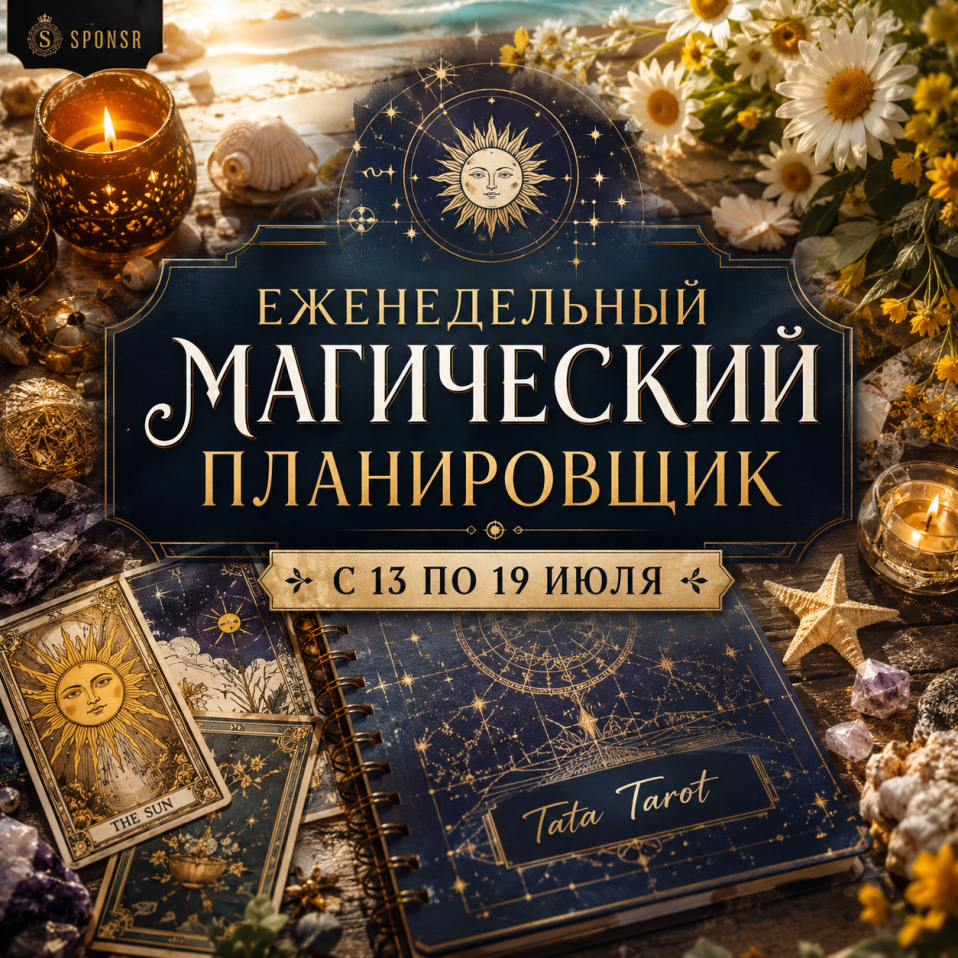🏖️ Еженедельный Магический Планировщик: с 13 по 19 июля