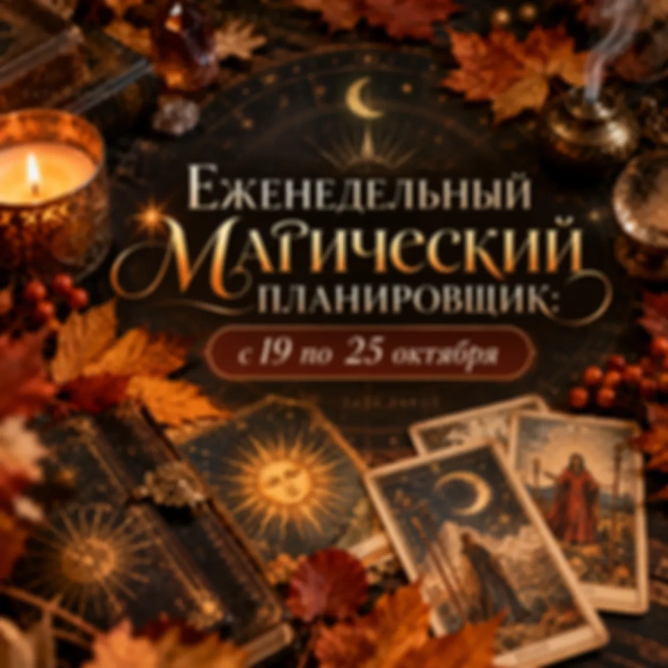 🕯️🍂 Еженедельный Магический Планировщик: с 19 по 25 октября