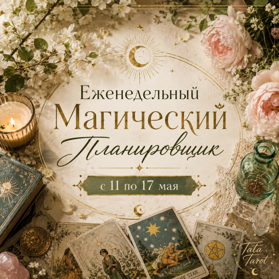 🌸 Еженедельный Магический Планировщик: с 11 по 17 мая