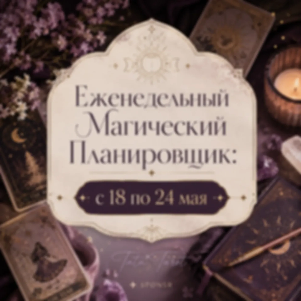 🌸 Еженедельный Магический Планировщик: с 18 по 24 мая