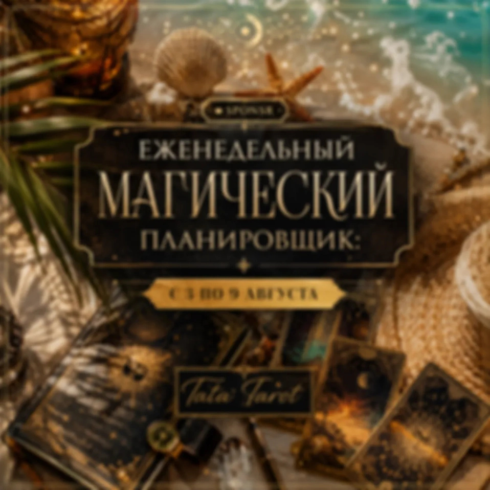 🏖️ Еженедельный Магический Планировщик: с 3 по 9 августа