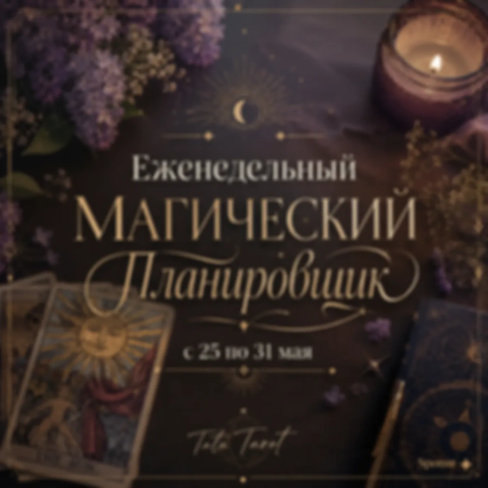 🌸 Еженедельный Магический Планировщик: с 25 по 31 мая