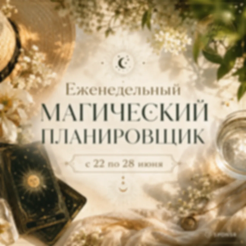 🌴 Еженедельный Магический Планировщик: с 22 по 28 июня