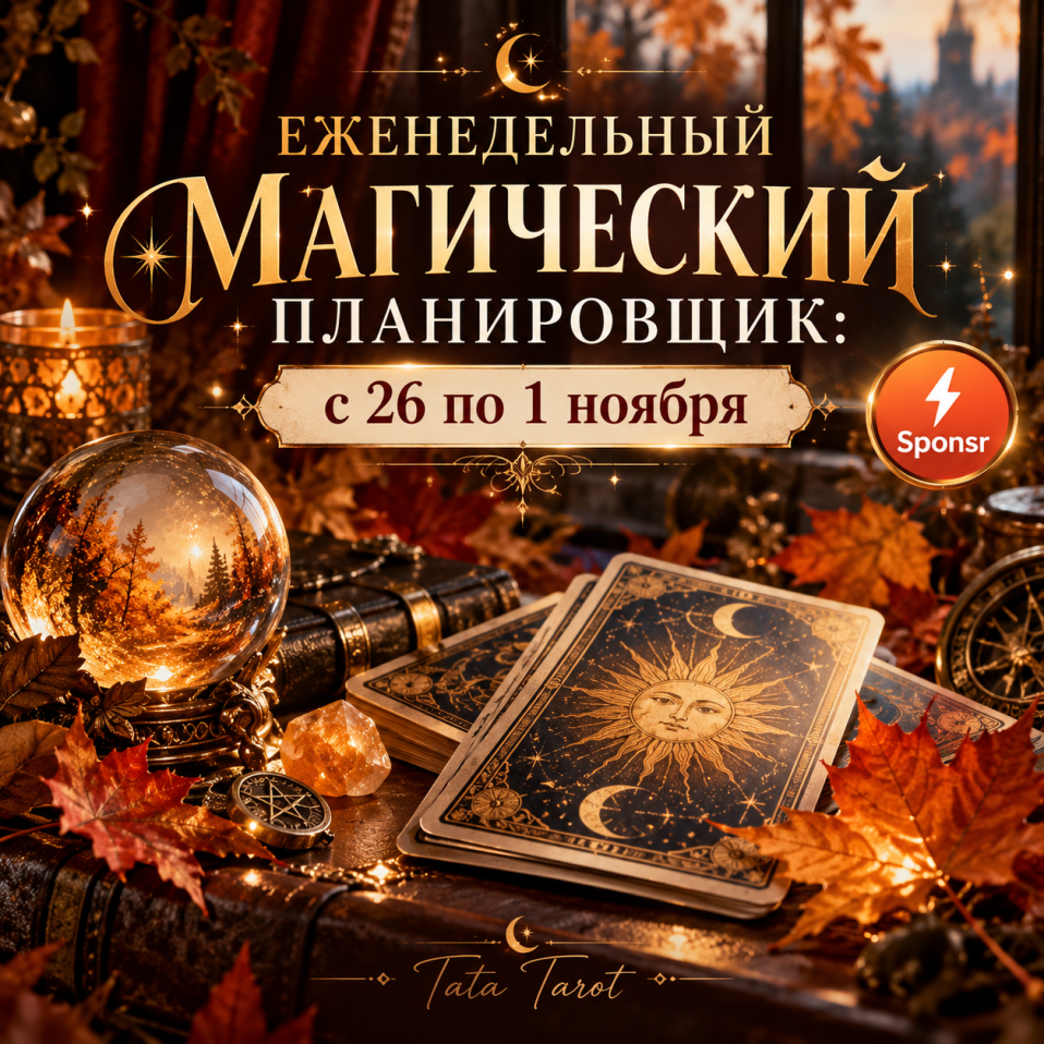 🍂🕯️ Еженедельный Магический Планировщик: с 26 по 1 ноября