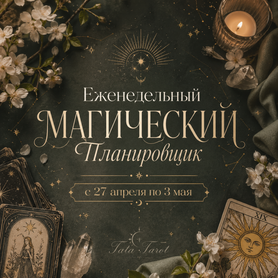 🌸 Еженедельный Магический Планировщик: с 27 апреля по 3 мая