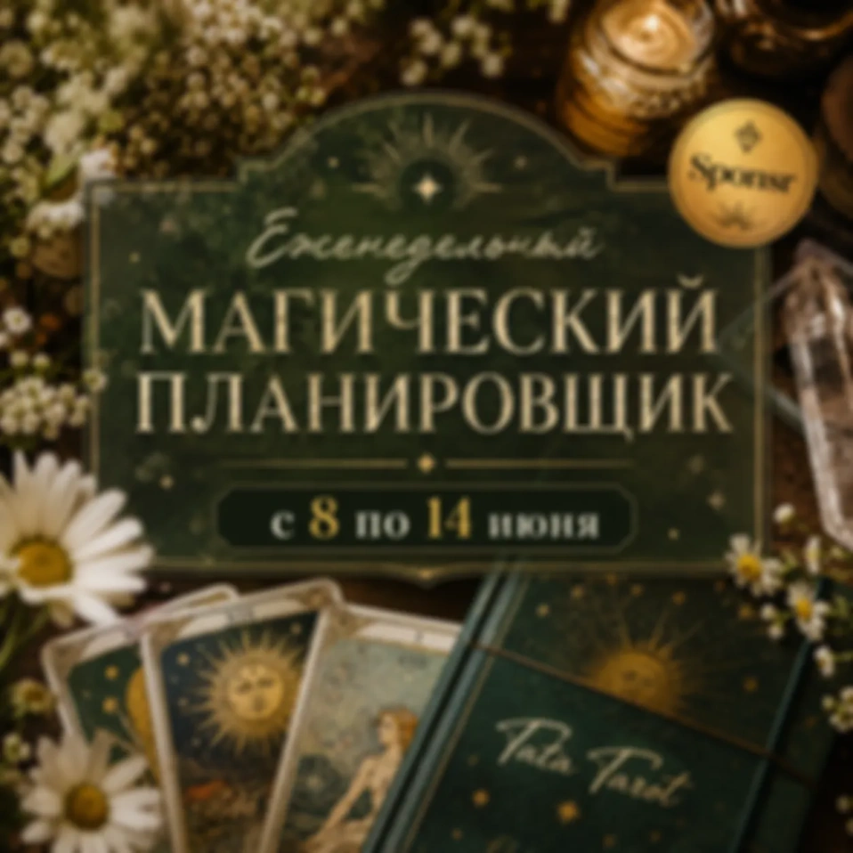 🌴 Еженедельный Магический Планировщик: с 8 по 14 июня