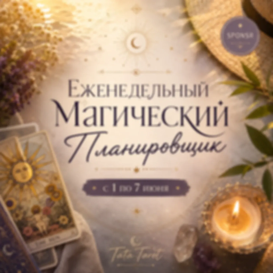 🌴 Еженедельный Магический Планировщик: с 1 по 7 июня