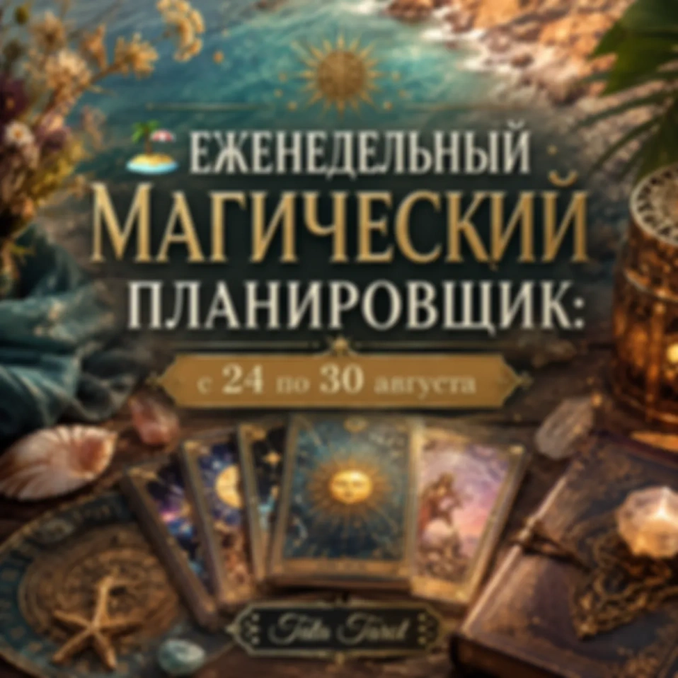 🏖️ Еженедельный Магический Планировщик: с 24 по 30 августа