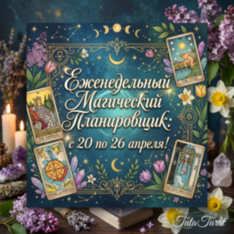 🌸 Еженедельный Магический Планировщик: с 20 по 26 апреля!