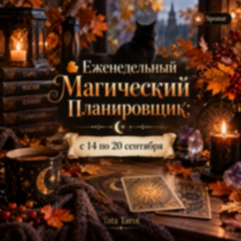 🍂 Еженедельный Магический Планировщик: с 14 по 20 сентября