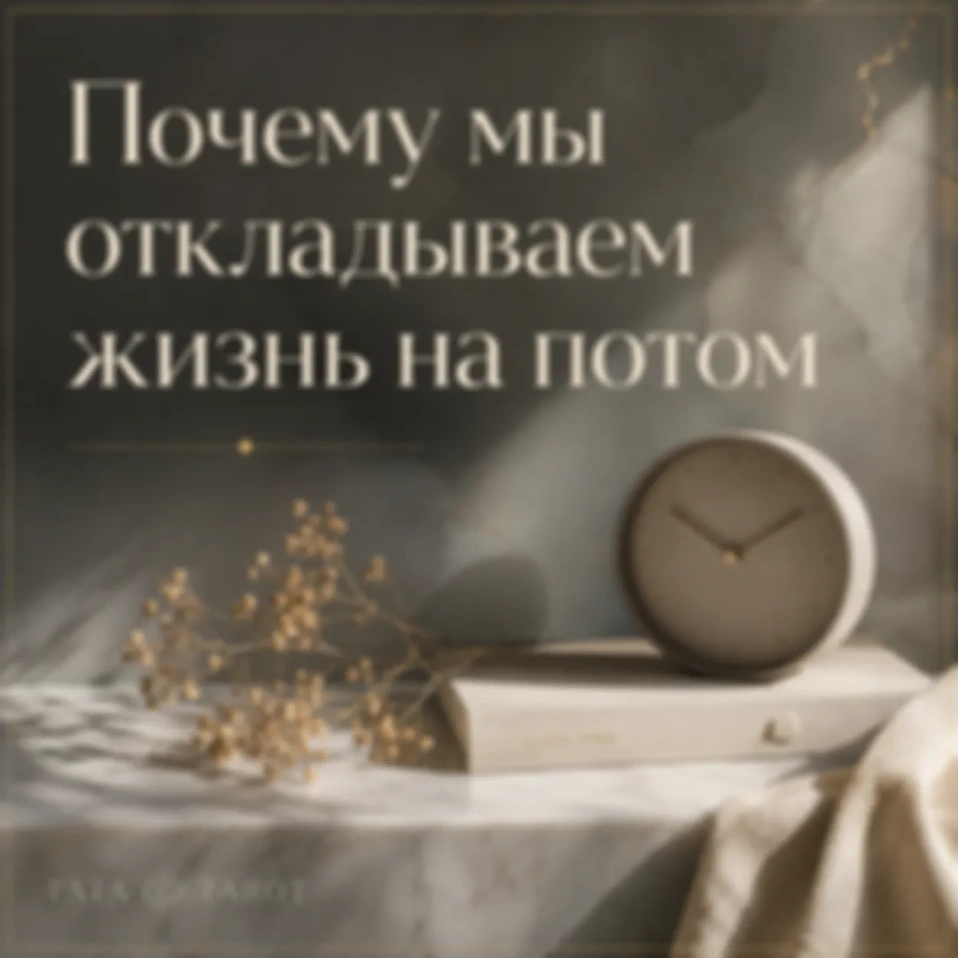 Хрусталь в серванте, или Почему мы откладываем жизнь на потом ⏳