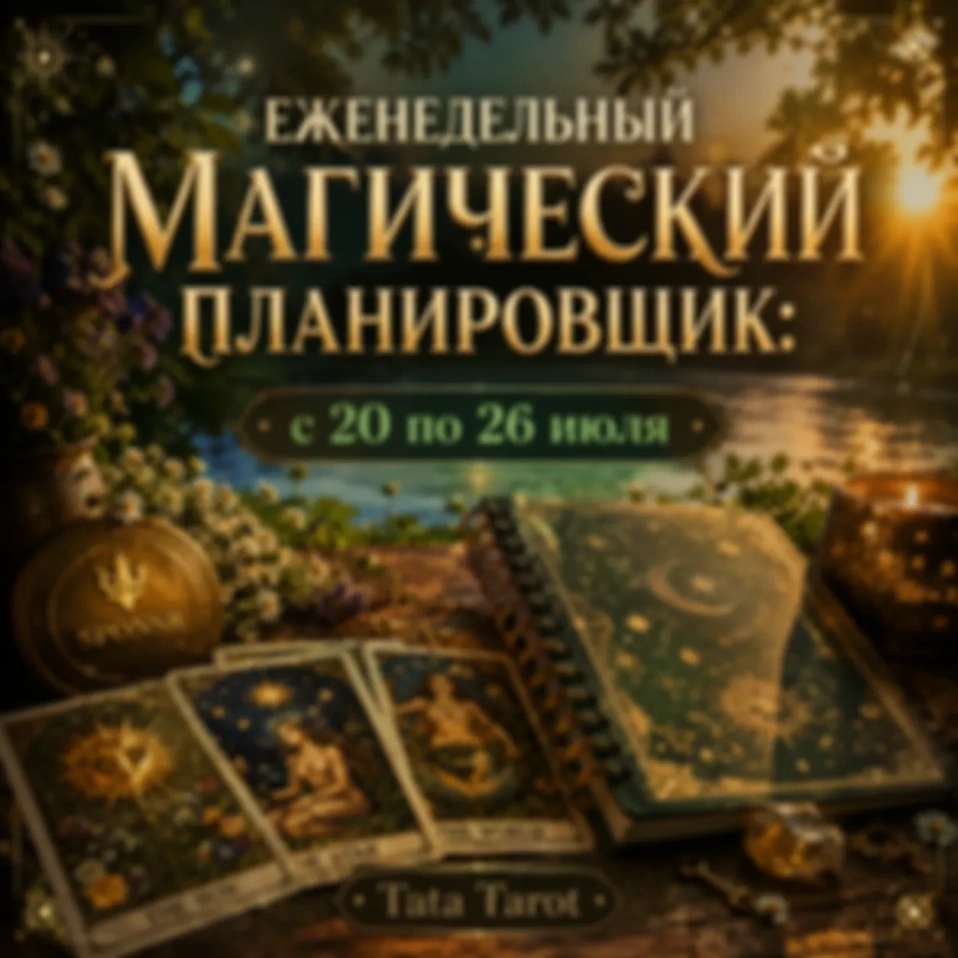 🏖 Еженедельный Магический Планировщик: с 20 по 26 июля