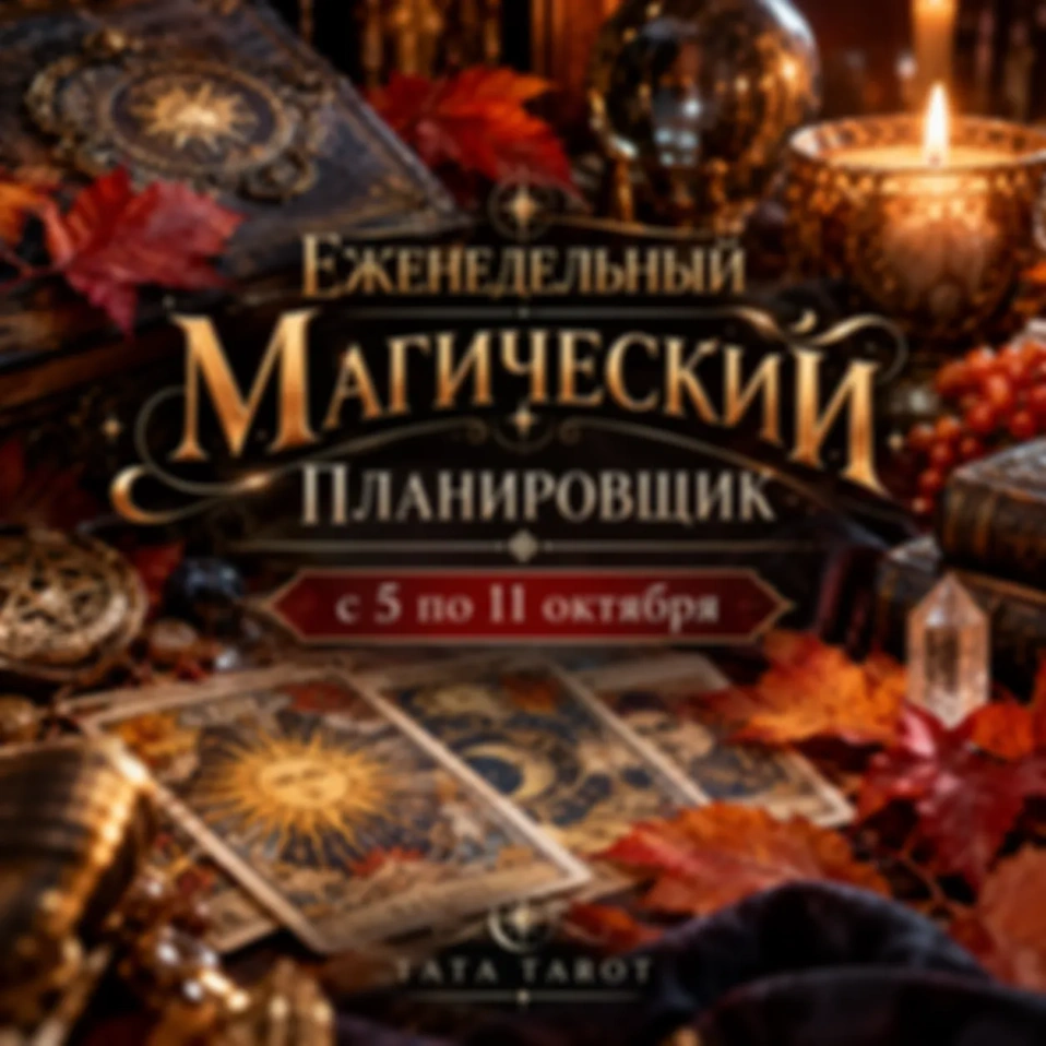 Еженедельный Магический Планировщик: с 5 по 11 октября 🍂